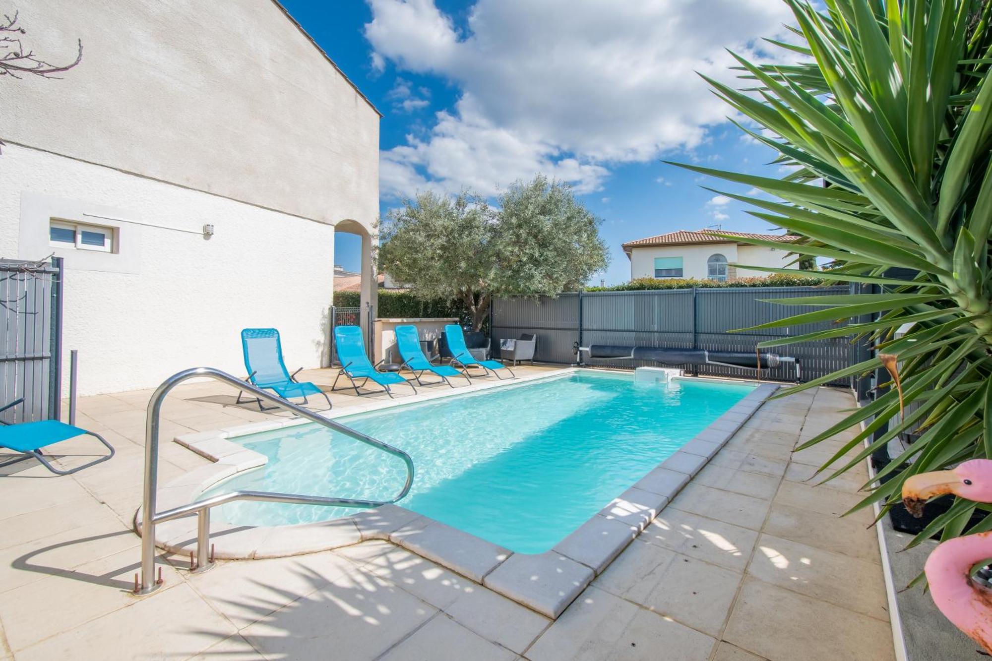 Guesthouse La Costiere - Logements Independants - Espace Piscine Jacuzzi Lunel (Herault) Exterior foto