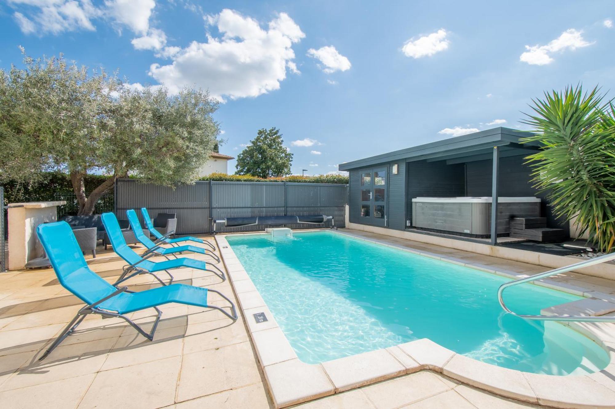 Guesthouse La Costiere - Logements Independants - Espace Piscine Jacuzzi Lunel (Herault) Exterior foto