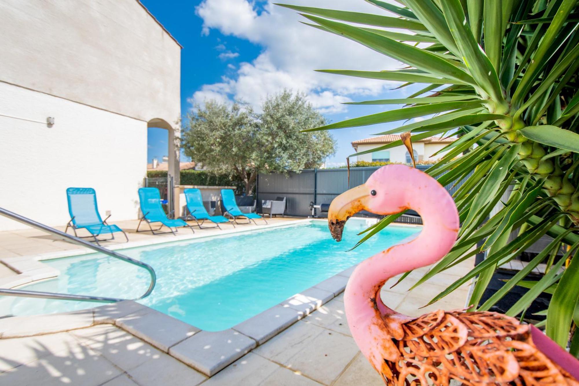 Guesthouse La Costiere - Logements Independants - Espace Piscine Jacuzzi Lunel (Herault) Exterior foto